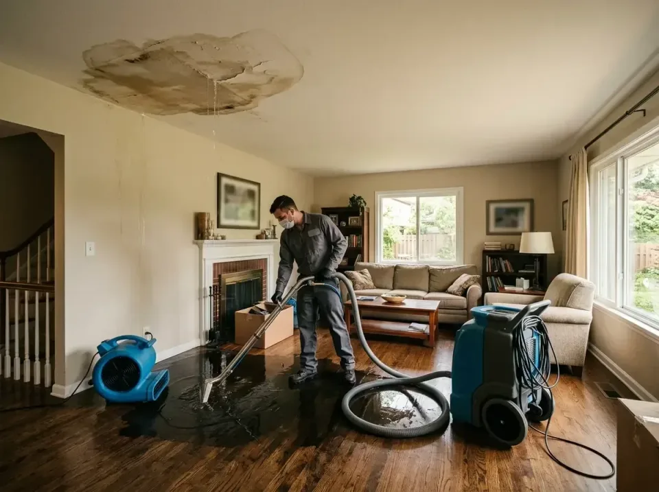 attic-pipe-burst-ceiling-drip-008 — frequently asked questions, Water Damage Restoration & Carpet Care in West Frankfort, IL